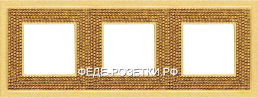 FEDE Crystal De Luxe Art Золото Рамка 3-ая FD01293